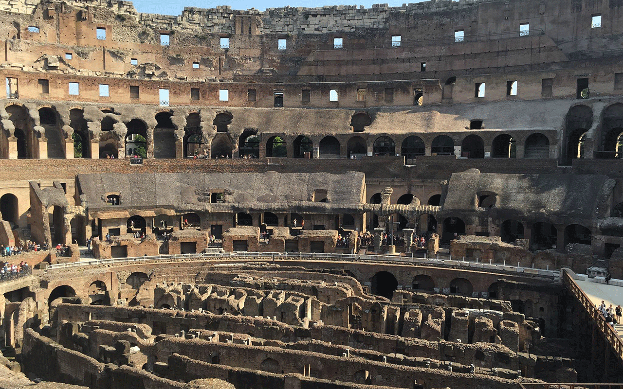 inside view of colosseum