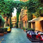 trastevere district rome